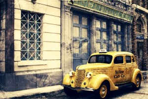 Old Yellow Cab Taxi